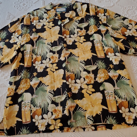 Seven Palm Island Authentics Silk/Rayon Shirt XL - Picture 7 of 8